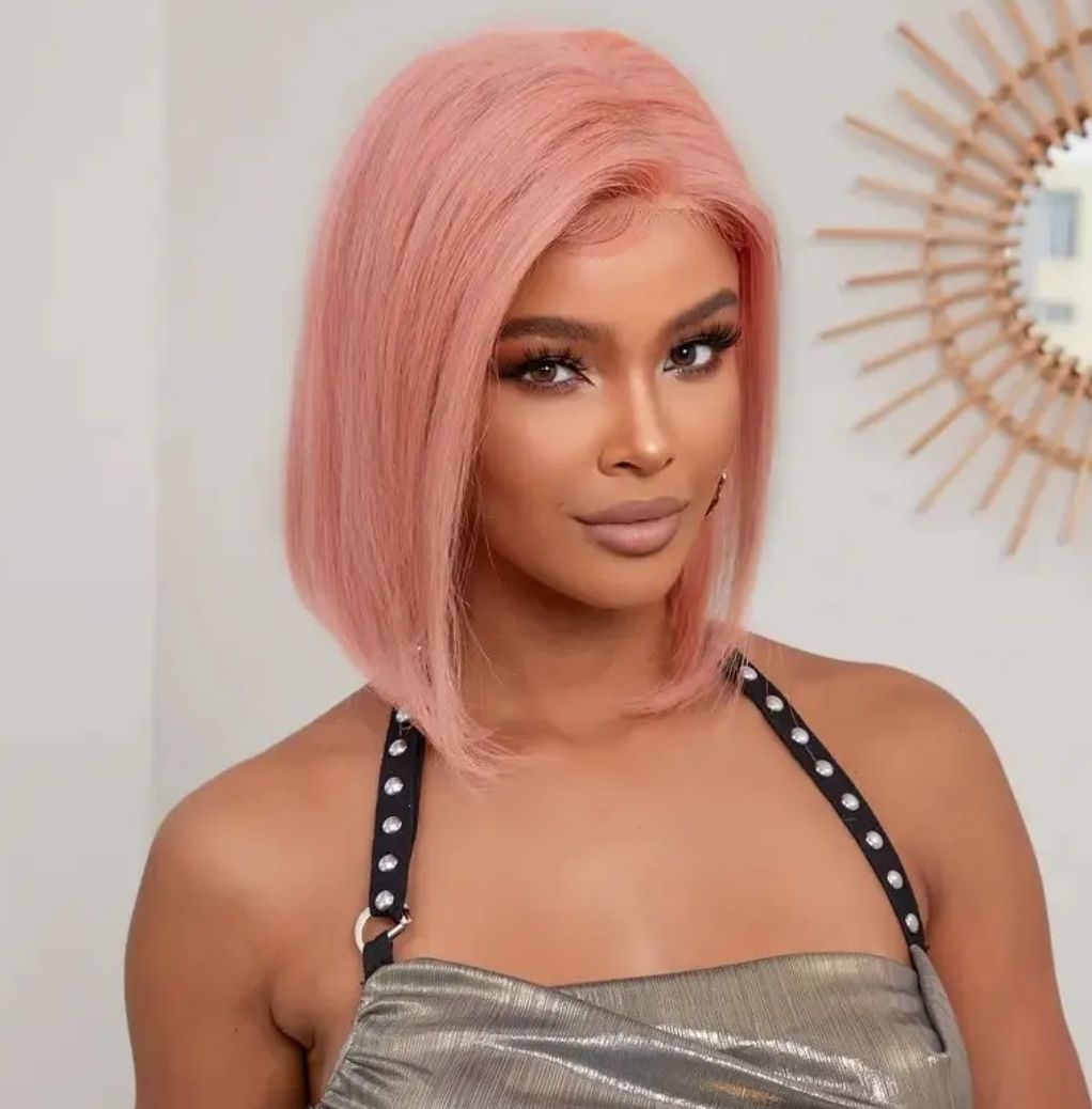 Christine Wig | Dusty Pink Human Hair 