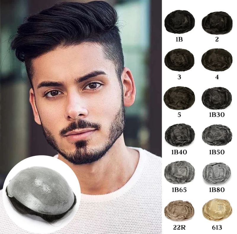 JAMES | MENS TOUPEE HAIR SYSTEM THIN SKIN