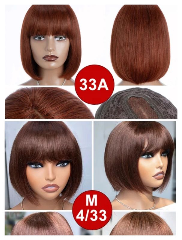 Rudy Wig | Short Human Hair with Fringe