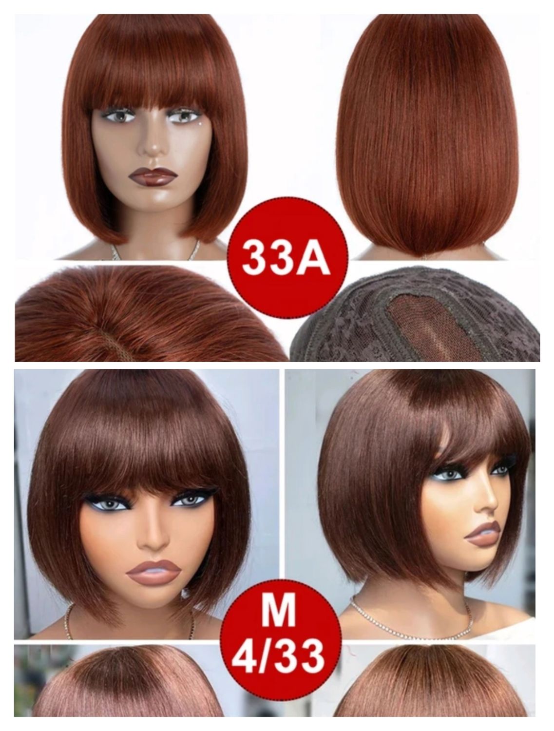 Rudy Wig | Short Human Hair with Fringe