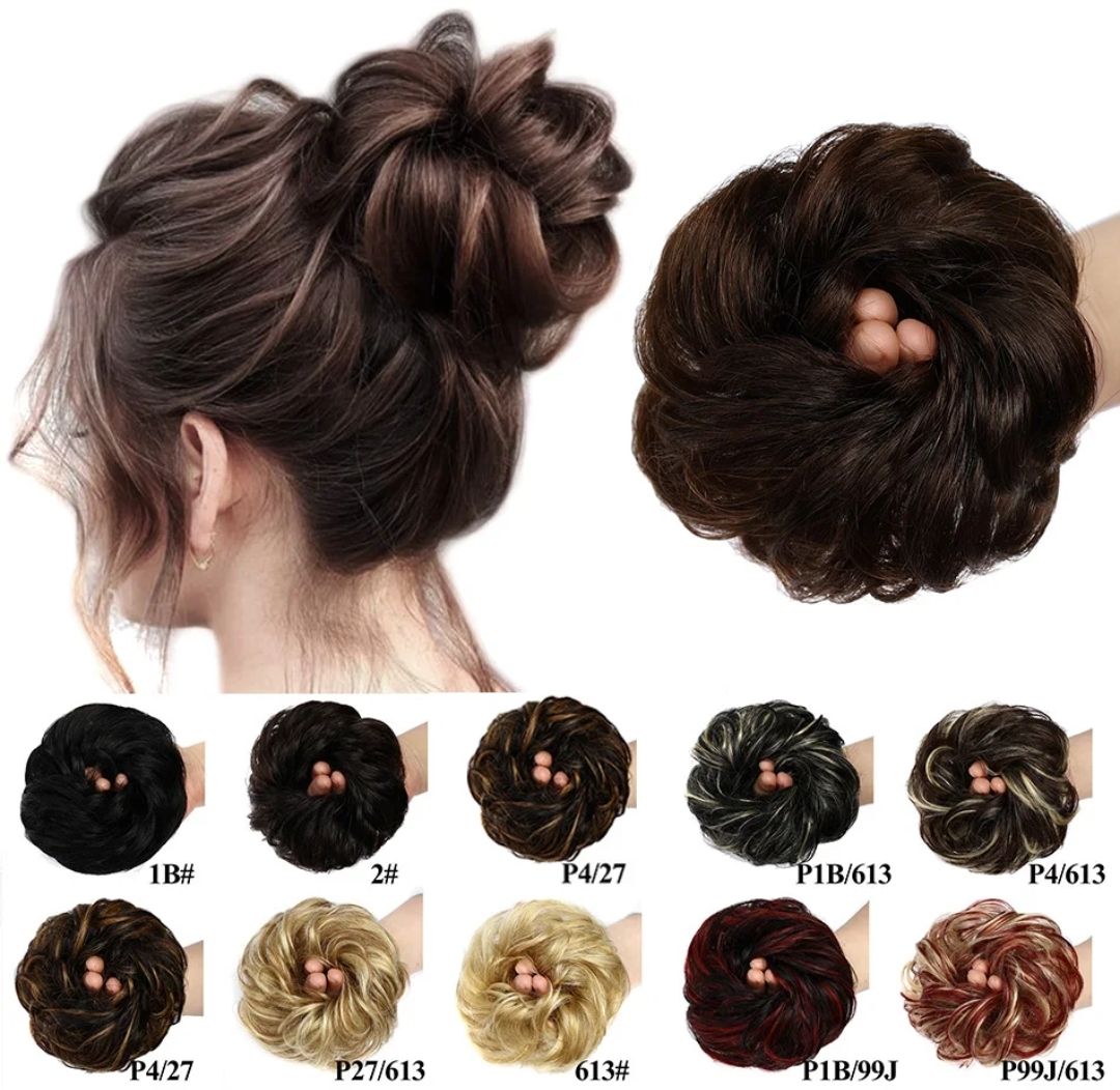 SCRUNCHIE HUMAN HAIR BUN