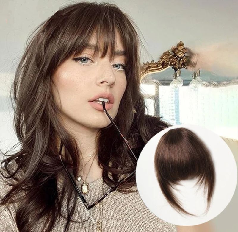 CLIP IN FRINGE EXTENSION HUMAN HAIR 