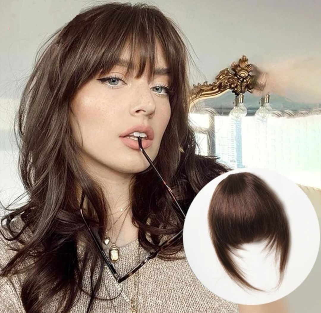 CLIP IN FRINGE EXTENSION HUMAN HAIR 