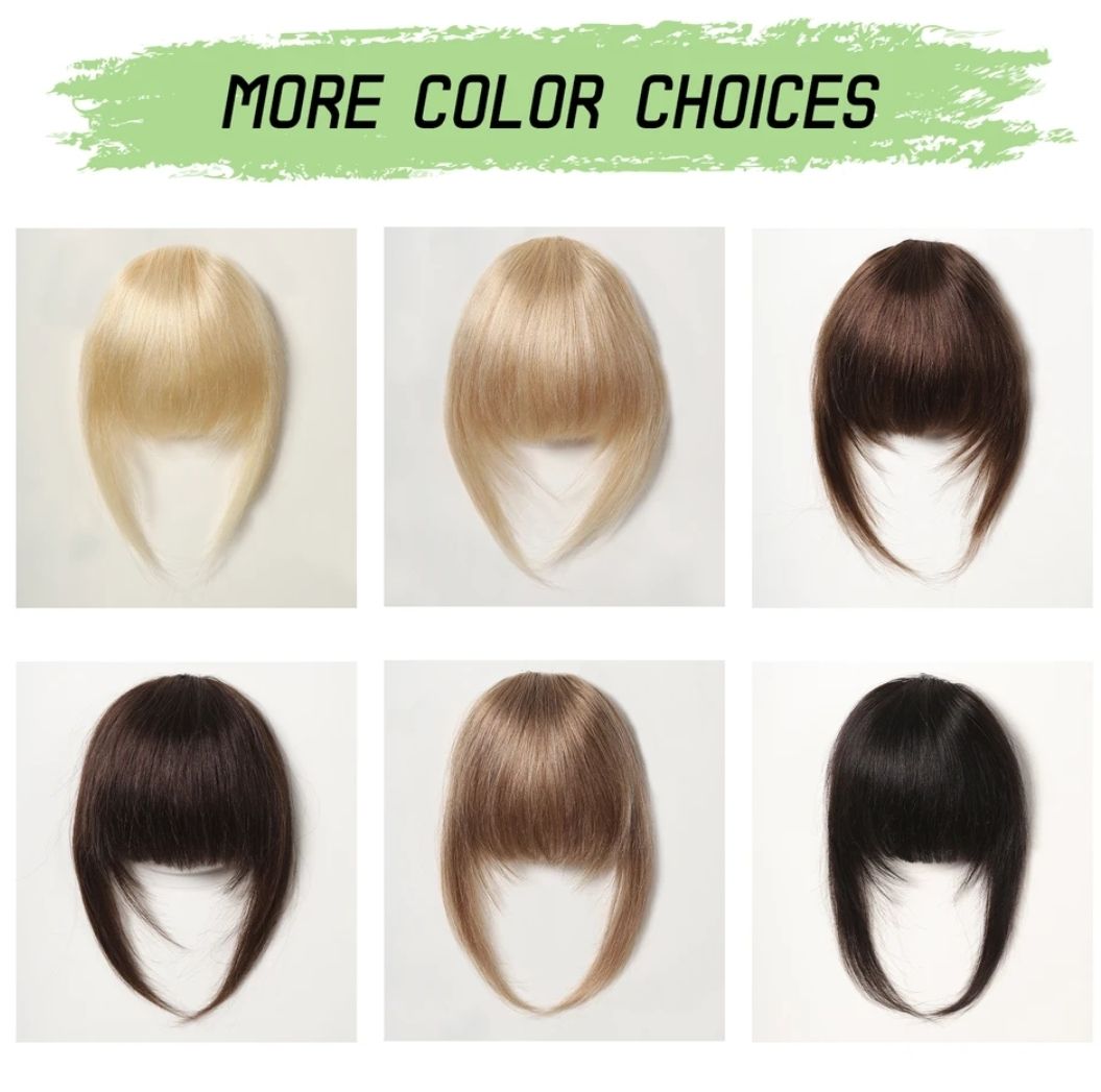 CLIP IN FRINGE EXTENSION HUMAN HAIR 
