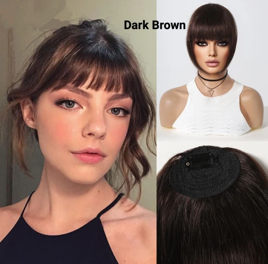CLIP IN FRINGE EXTENSION HUMAN HAIR 
