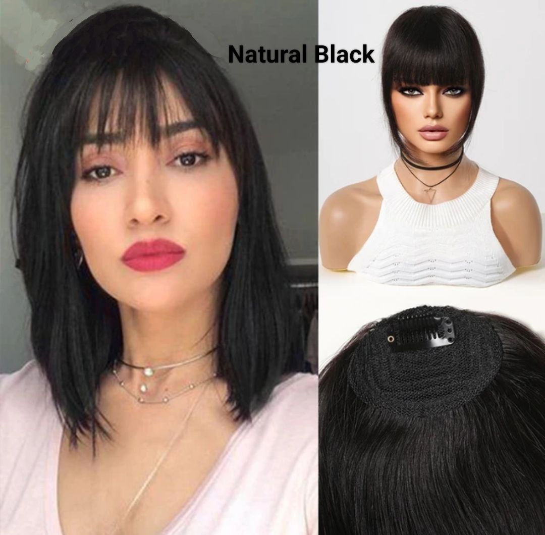 CLIP IN FRINGE EXTENSION HUMAN HAIR 
