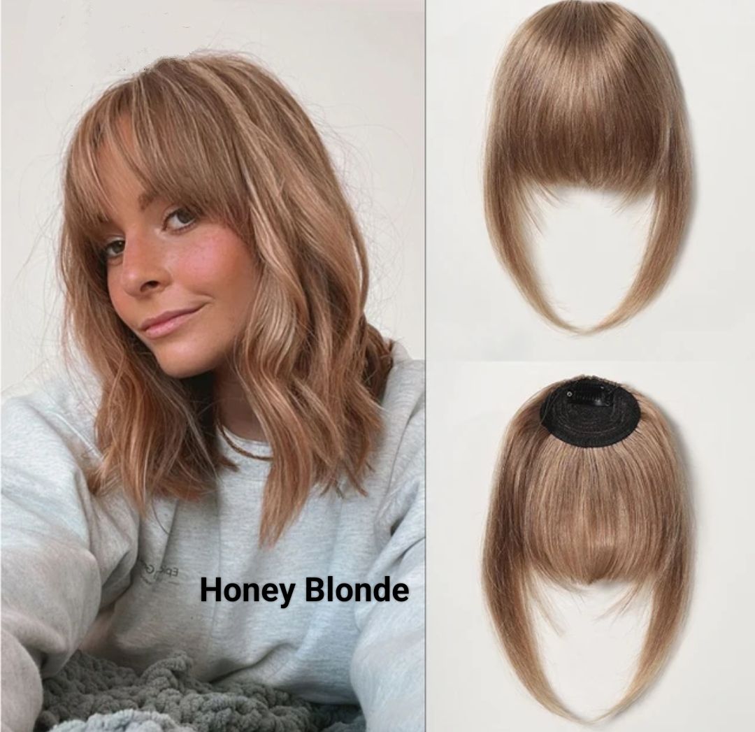 CLIP IN FRINGE EXTENSION HUMAN HAIR 