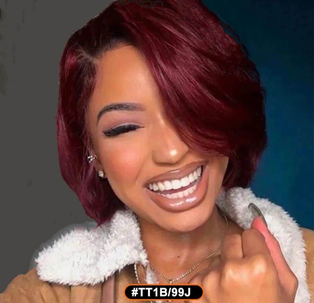 Isabelle Wigs | Short Side Part Human Hair