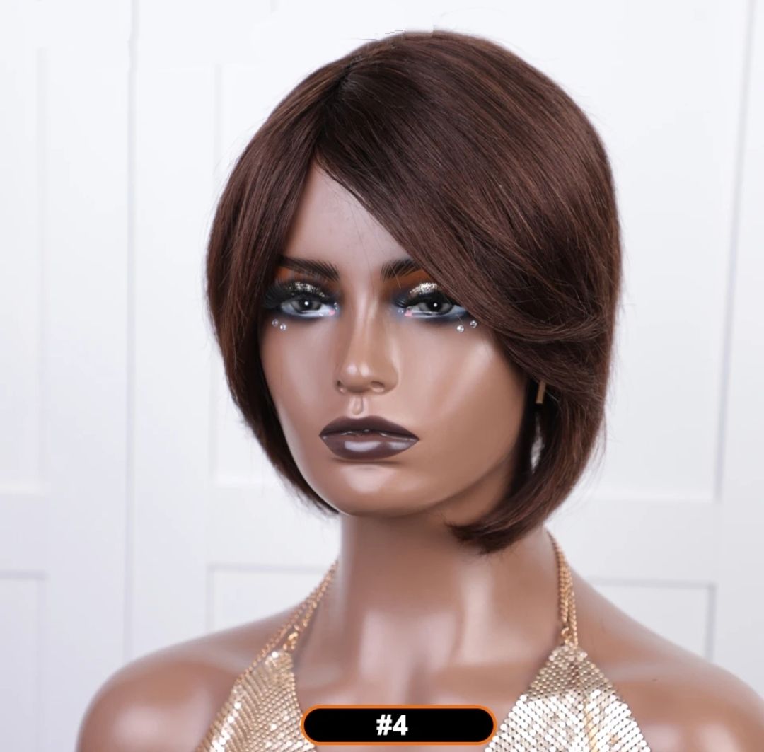Isabelle Wigs | Short Side Part Human Hair