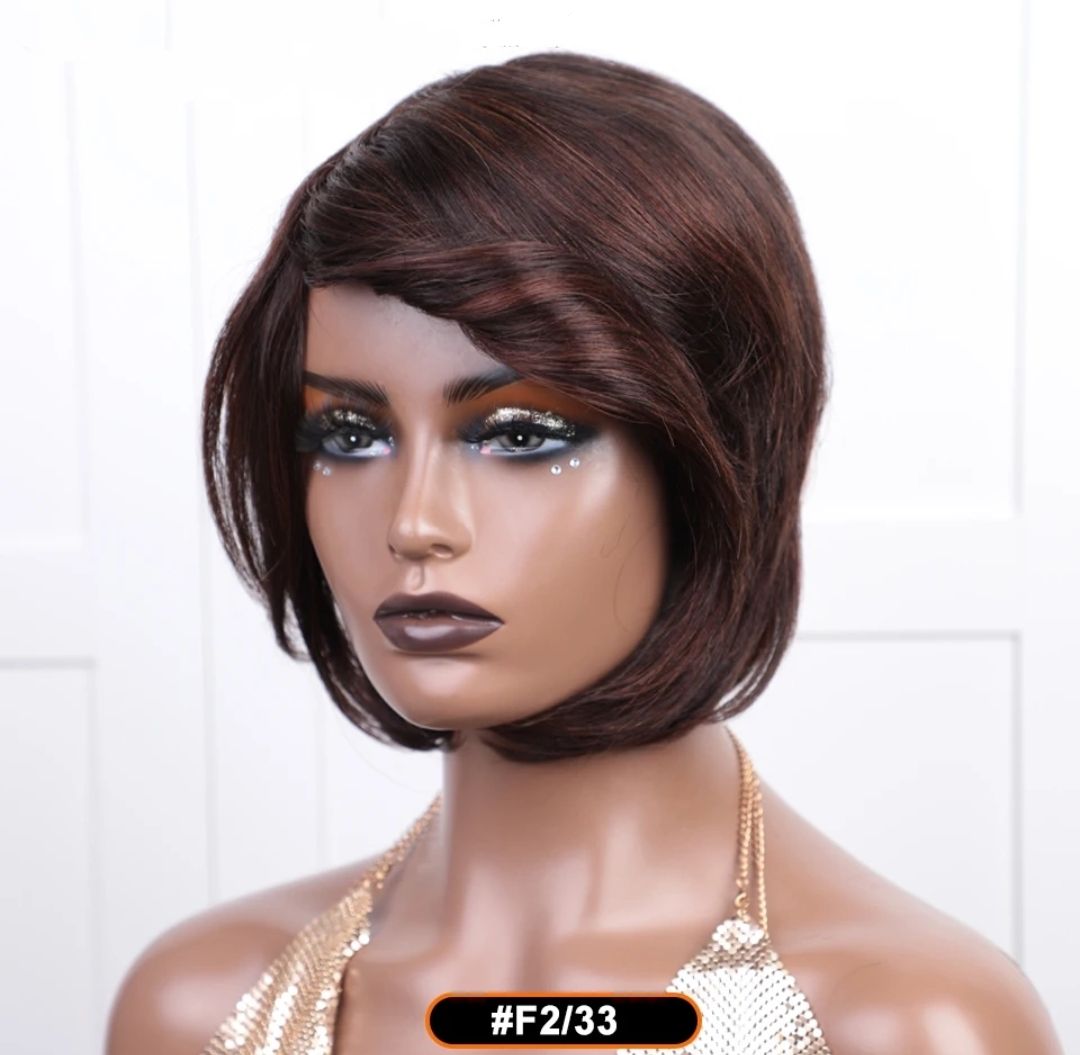 Isabelle Wigs | Short Side Part Human Hair
