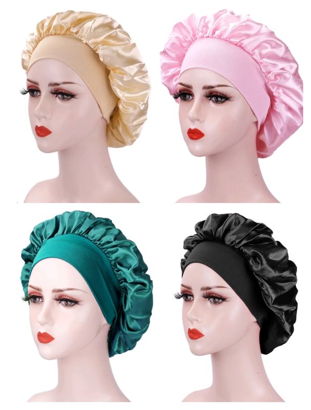 SATIN NIGHT BONNET CAP