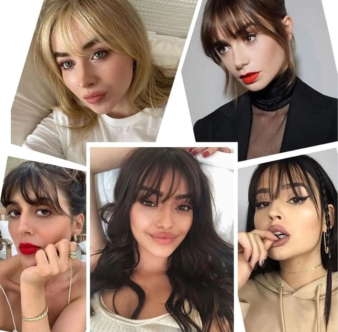 CLIP IN FRINGE EXTENSION HUMAN HAIR