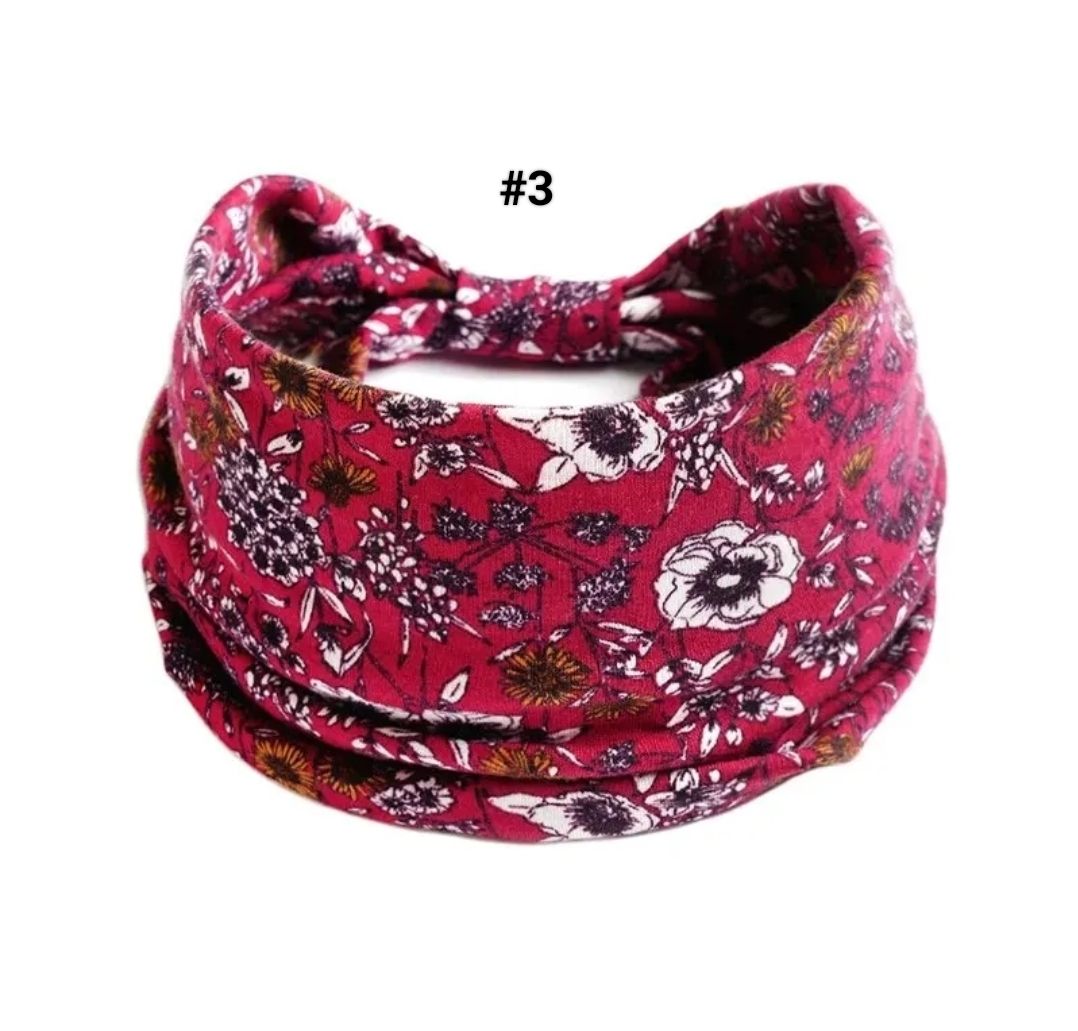 BOHO WIDE PRINTED HEADBAND