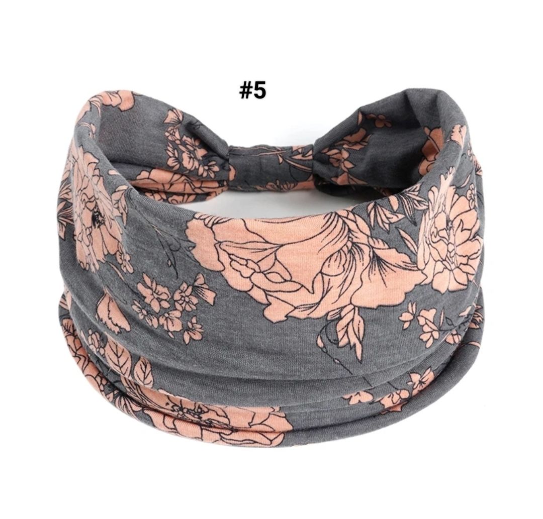 BOHO WIDE PRINTED HEADBAND