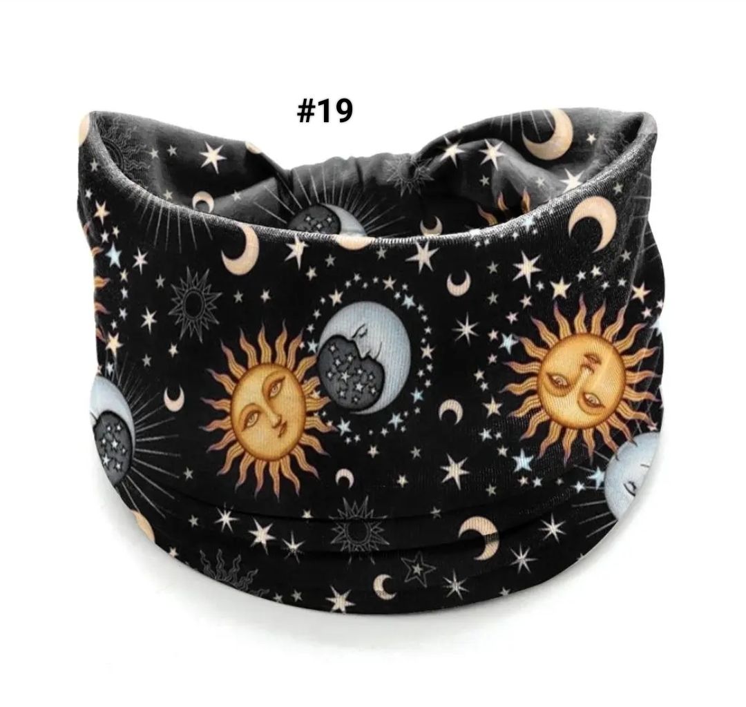 BOHO WIDE PRINTED HEADBAND