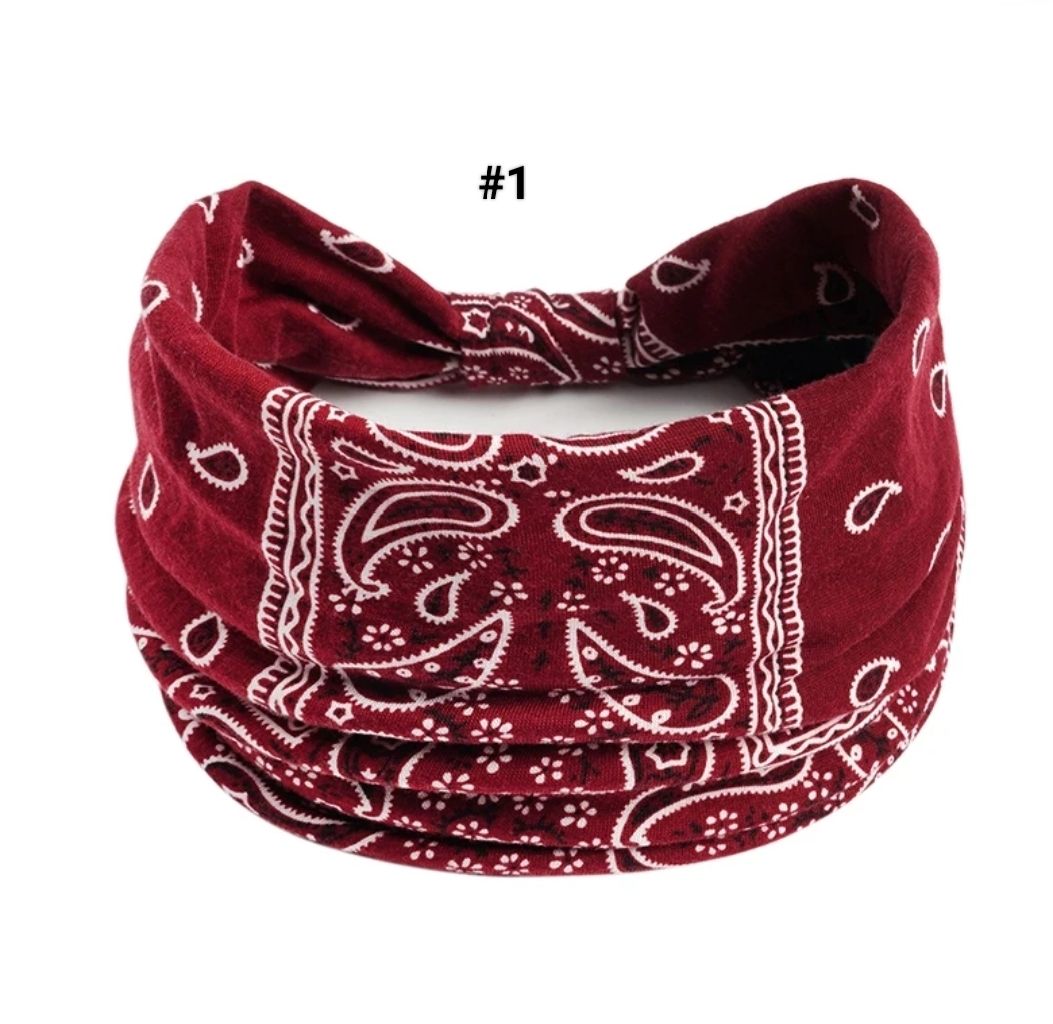 BOHO WIDE PRINTED HEADBAND