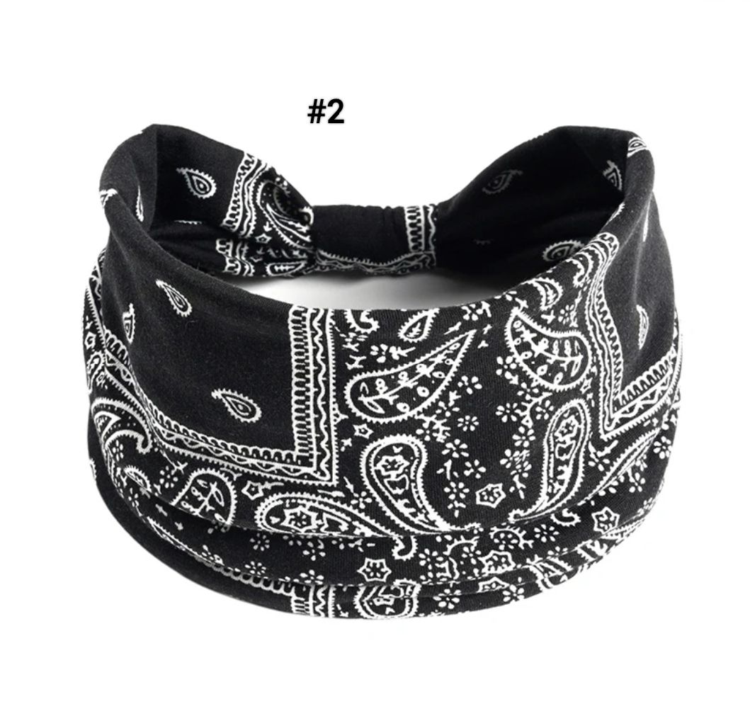 BOHO WIDE PRINTED HEADBAND