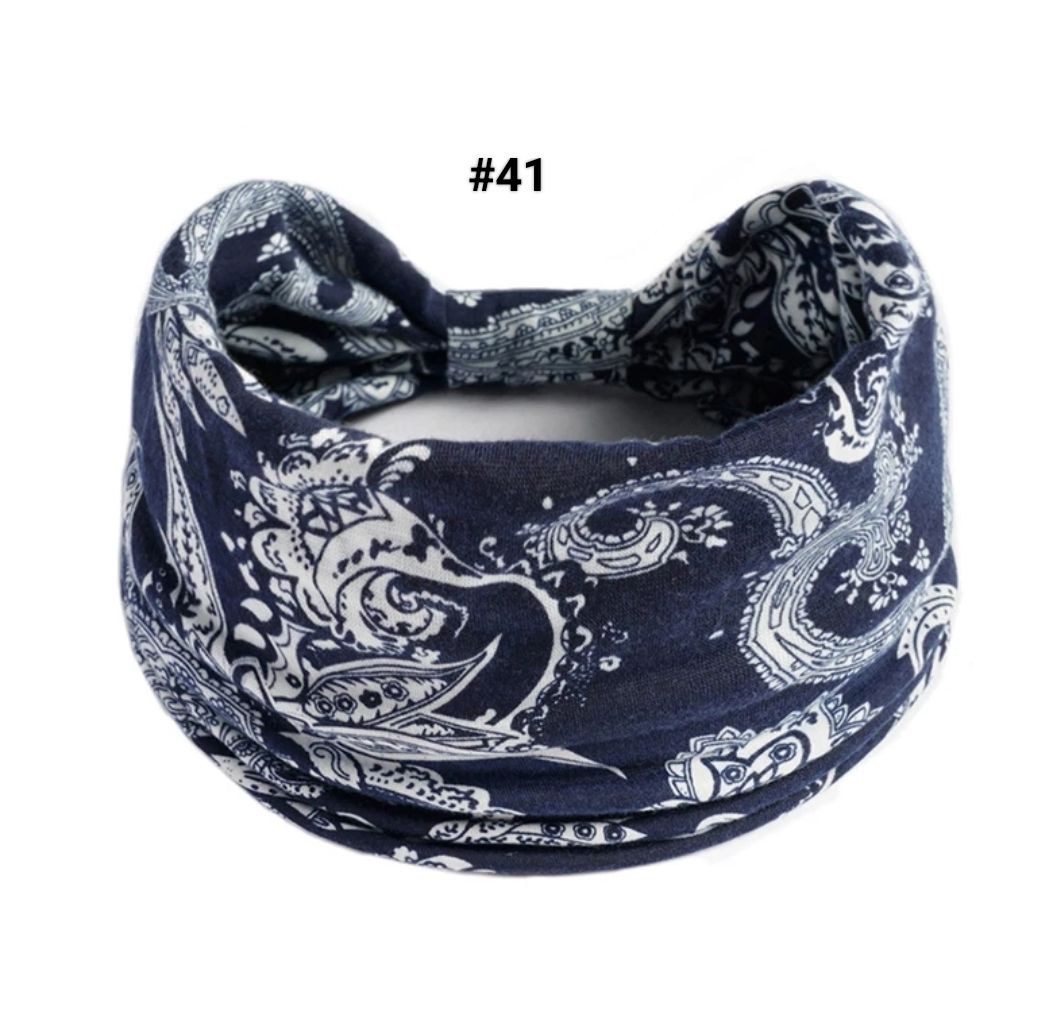 BOHO WIDE PRINTED HEADBAND