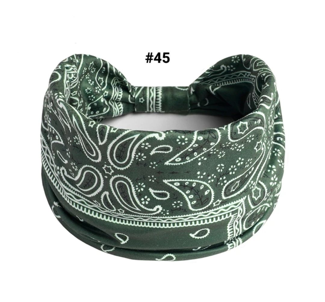 BOHO WIDE PRINTED HEADBAND