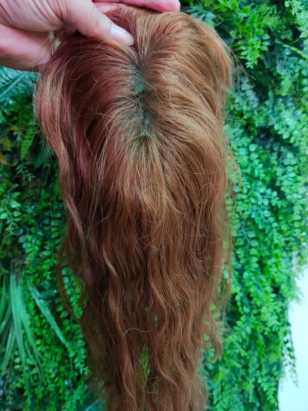 HUMAN HAIR TOPPER Fringe | Lace Base 13x9cm