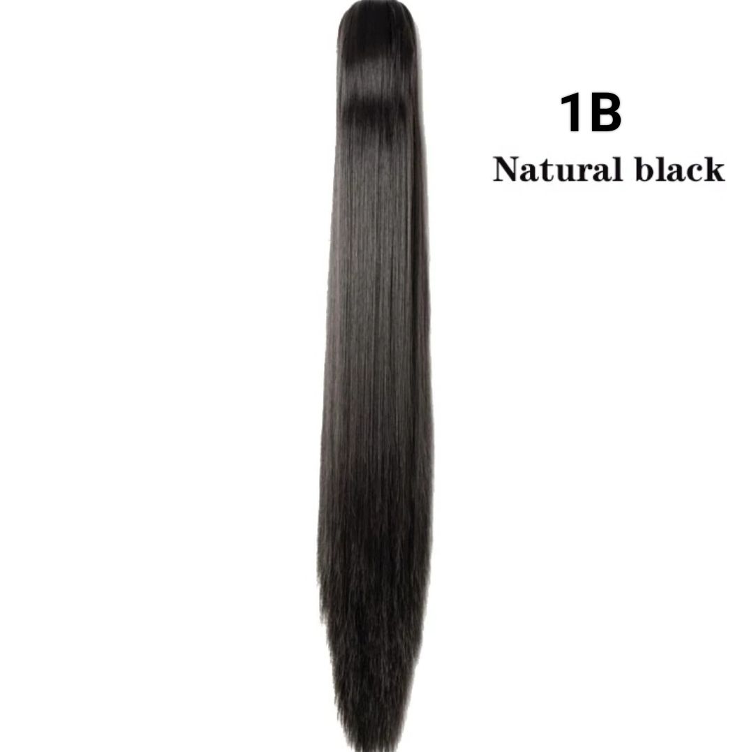 CLAW ON PONYTAIL EXTENSION STRAIGHT SYNTHETIC HAIR 26&quot;