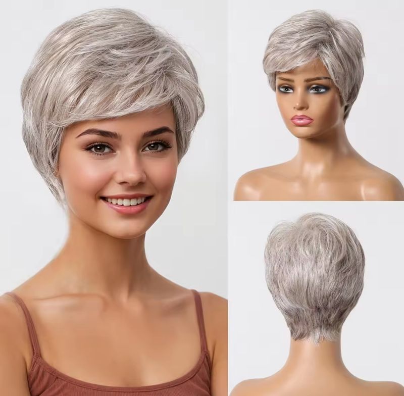 Ivy Wig | Light Brown Platinum 50% Human Hair Blend