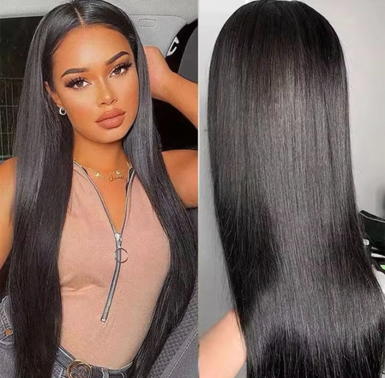 Kaila Wig | Natural Black Human Hair Lace Front 