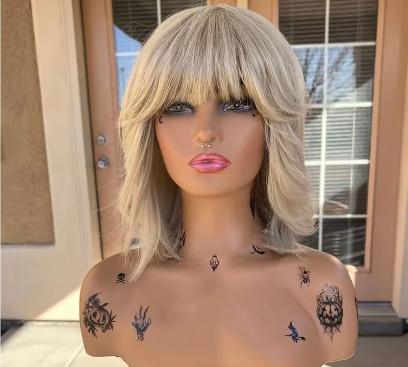 Becky Wig | Platinum Blonde Human Hair