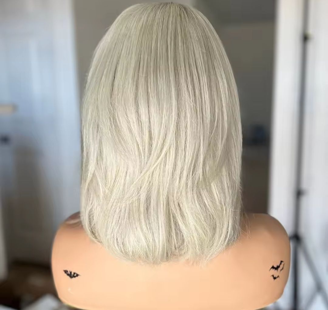 Becky Wig | Platinum Blonde Human Hair