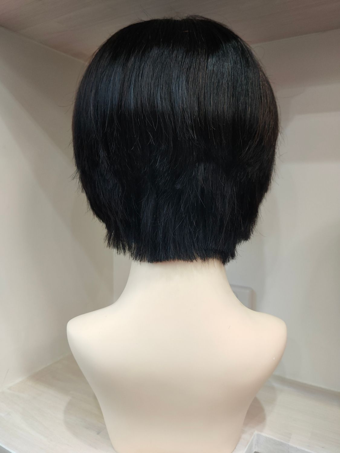 Gianna Wig | Natural Black Human Hair Free Part Lace Front 