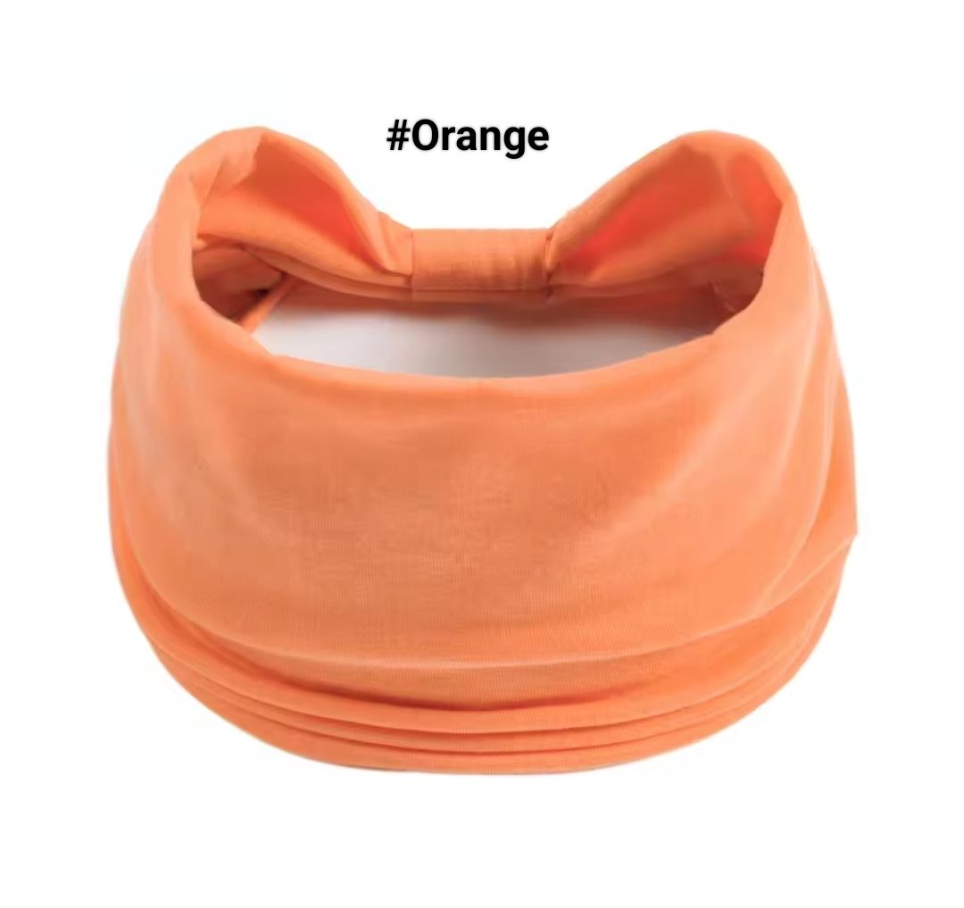 BOHO WIDE PLAIN COLOUR HEADBAND