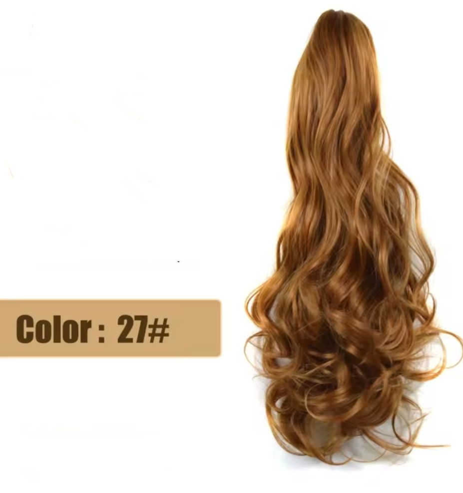 CLAW ON PONYTAIL EXTENSION BODY WAVE SYNTHETIC HAIR 26&quot;