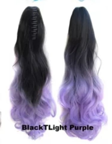 CLAW ON PONYTAIL EXTENSION BODY WAVE SYNTHETIC HAIR 24&quot;