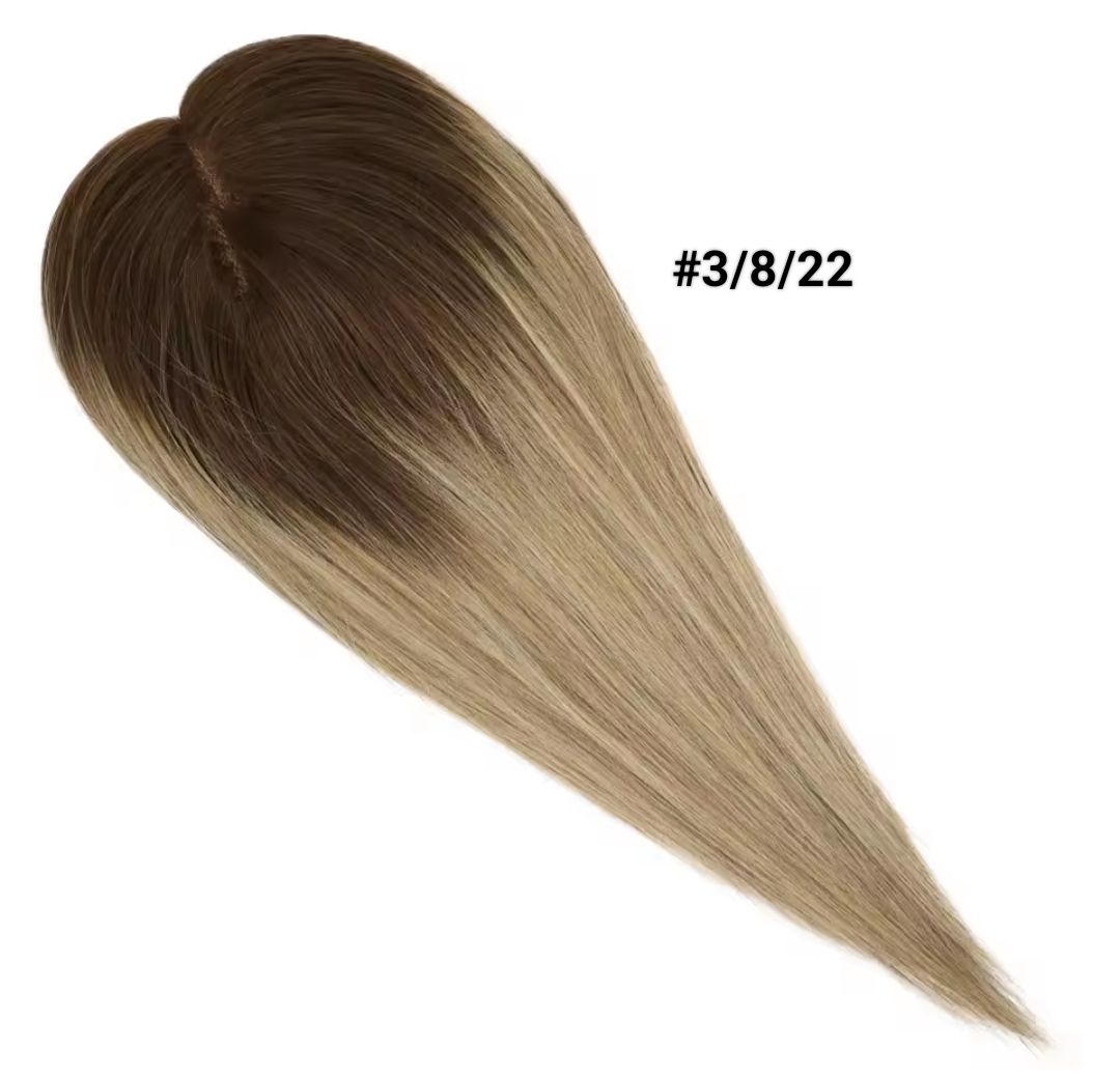 HUMAN HAIR TOPPER Mono Base 6x12cm | 8x13cm