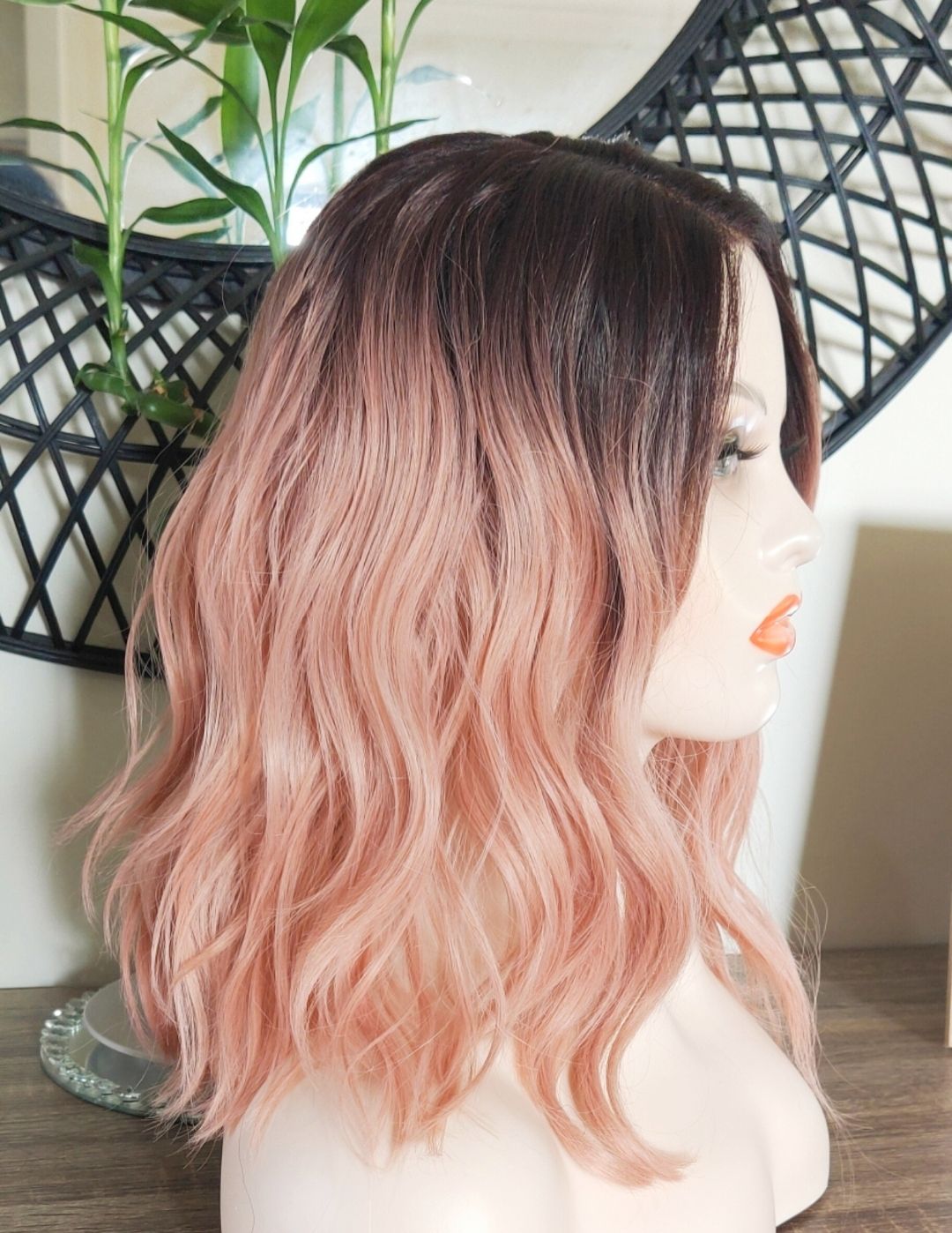 Lacie Wig | Peach Ombre Side Part Lace Front