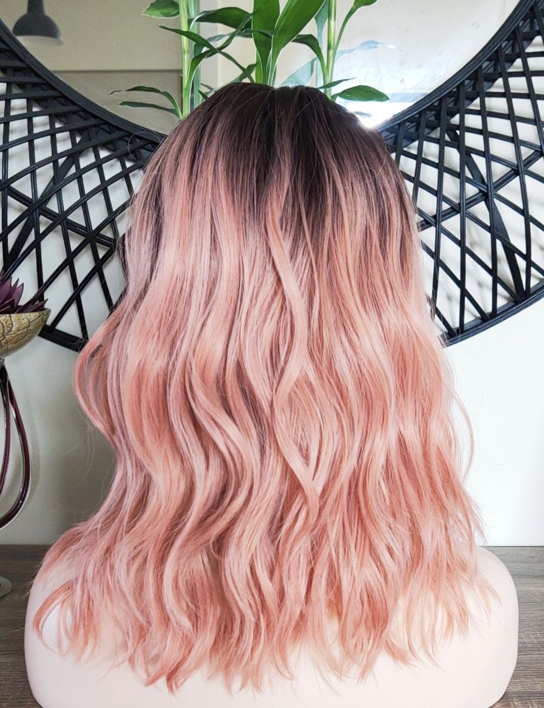 Lacie Wig | Peach Ombre Side Part Lace Front