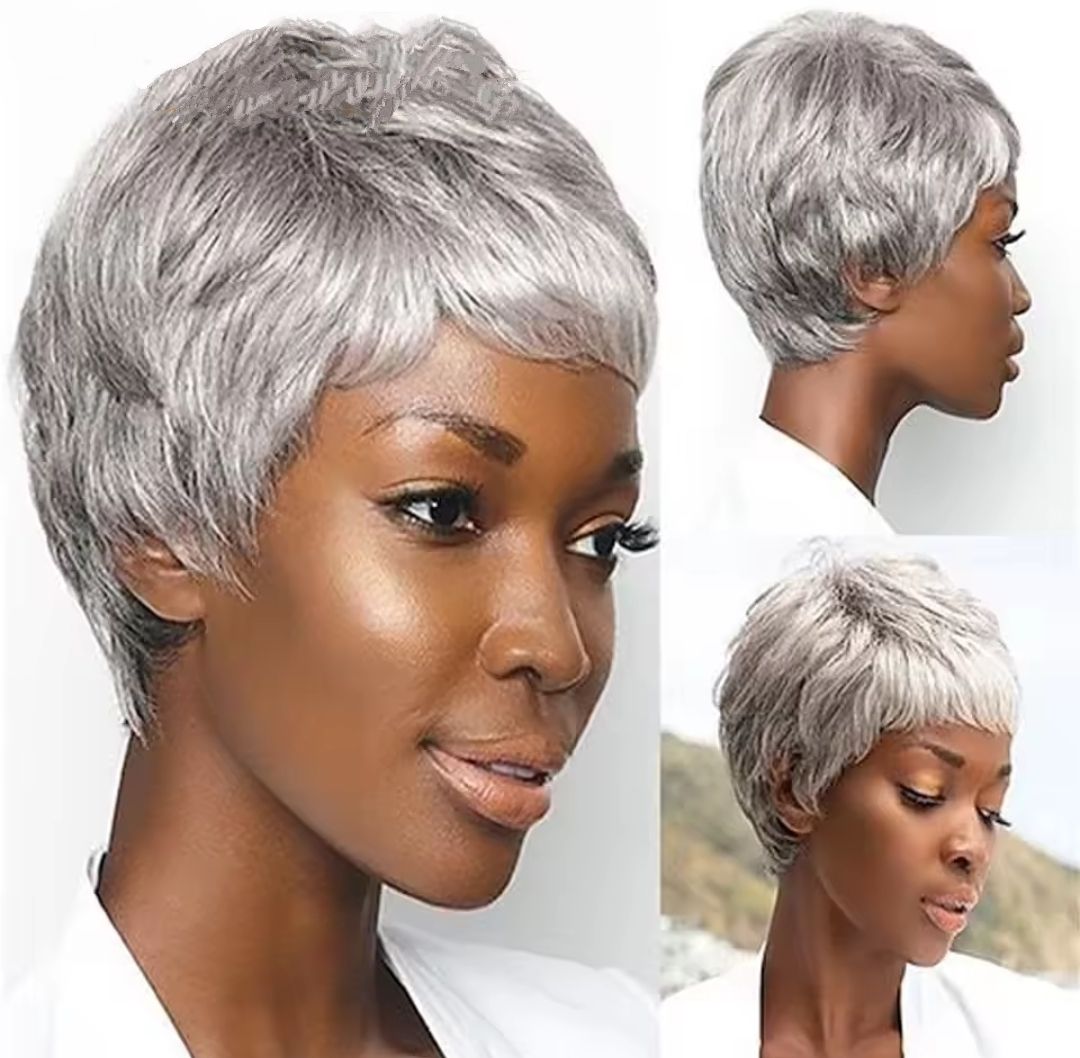 Cynthia Wig | Silver Grey Human Hair Blend