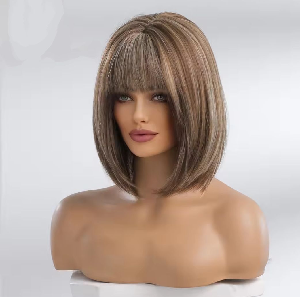 Stylista Wig | Medium Brown with Highlights 