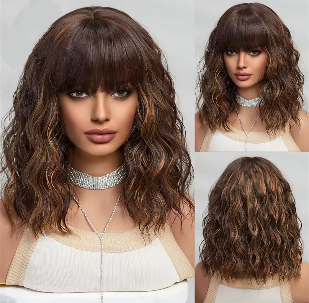 Gem Wig | Dark Brown with Highlights