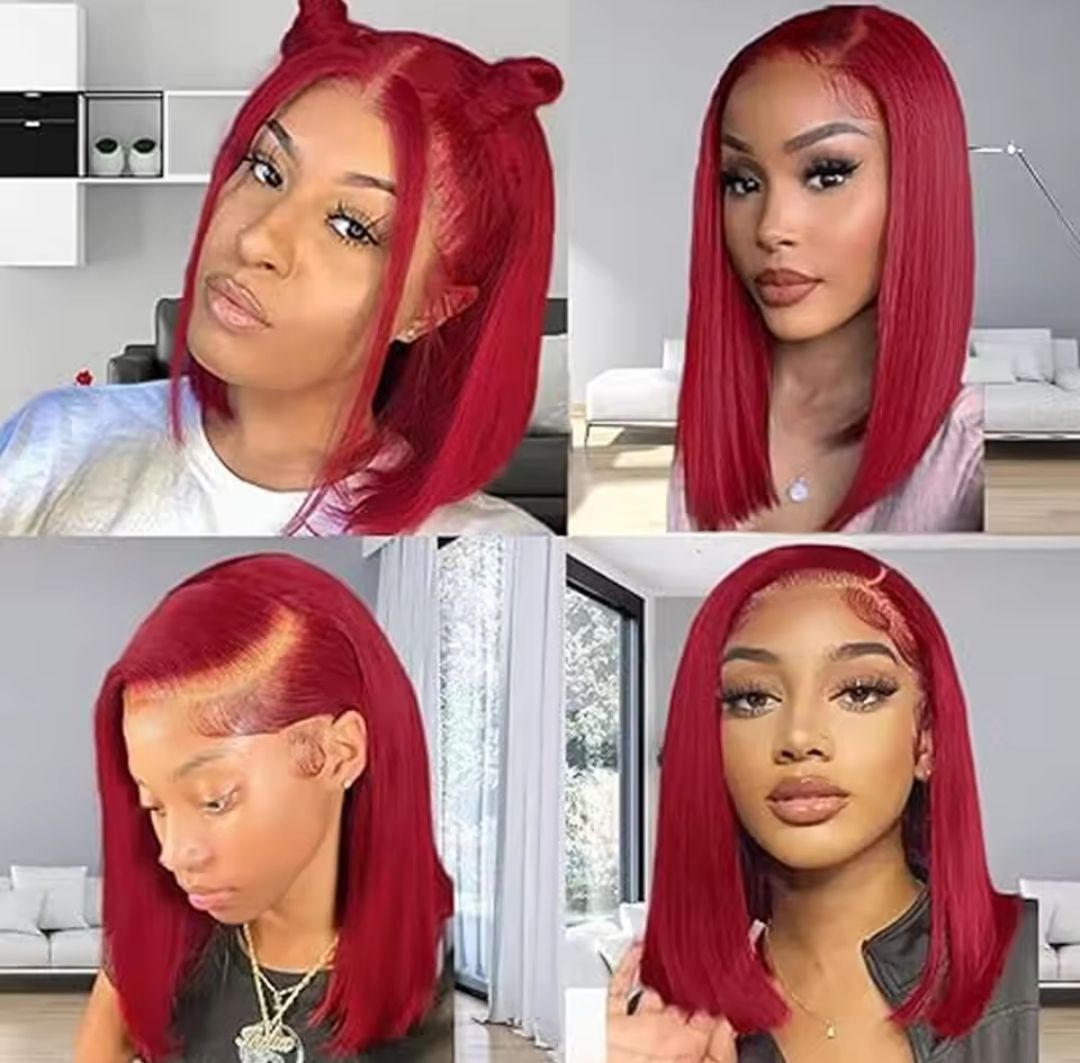 Simone Wig | Burgundy Human Hair Lace Front