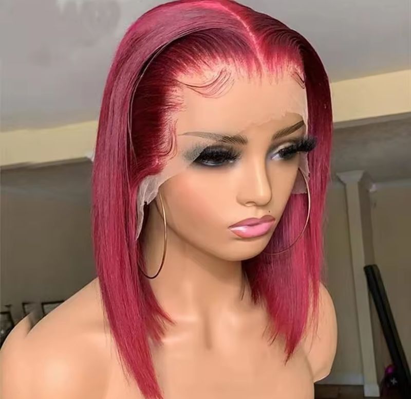 Simone Wig | Burgundy Human Hair Lace Front