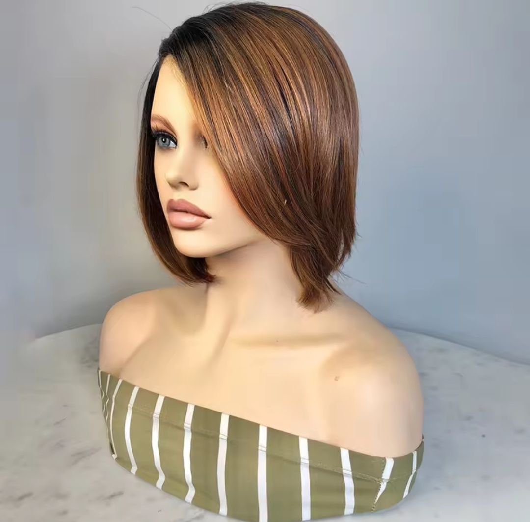 Rosie Wig | Bronze Brown Ombre Lace Front Side Part