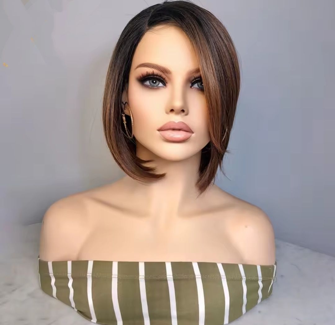 Rosie Wig | Bronze Brown Ombre Lace Front Side Part