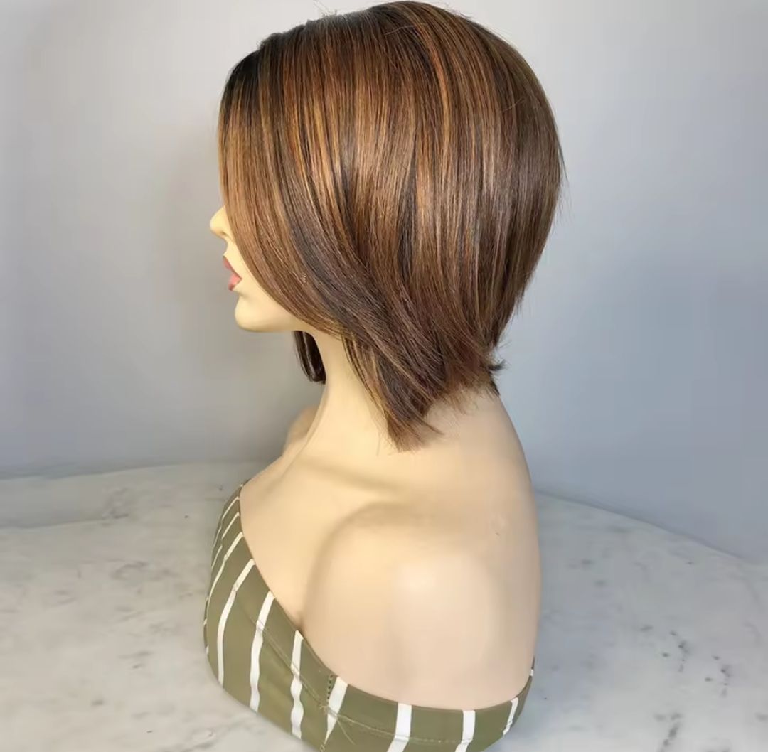 Rosie Wig | Bronze Brown Ombre Lace Front Side Part