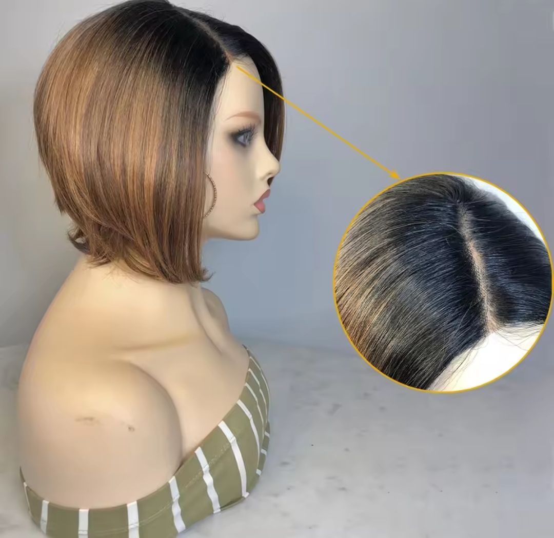 Rosie Wig | Bronze Brown Ombre Lace Front Side Part