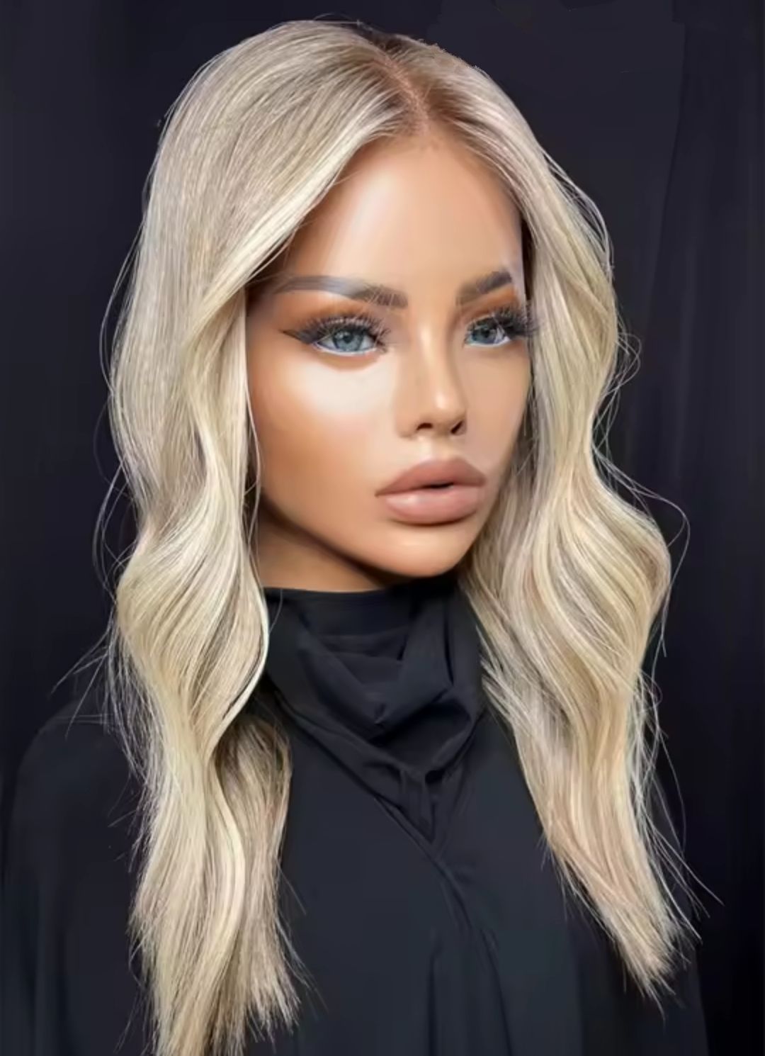 Andie Wig | Platinum Blonde Human Hair Blend Lace Front