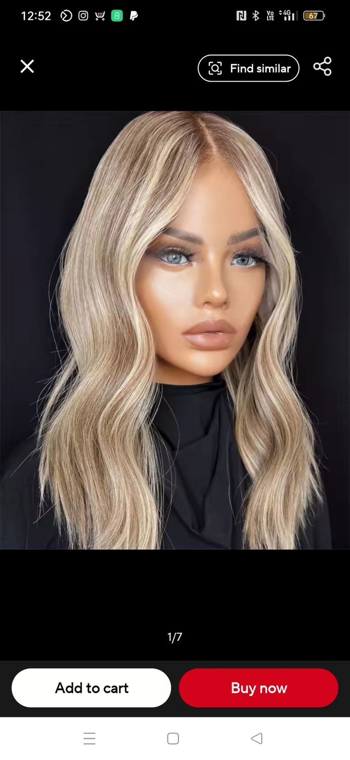 Maddie Wig | Light Blonde Human Hair Blend Lace Front