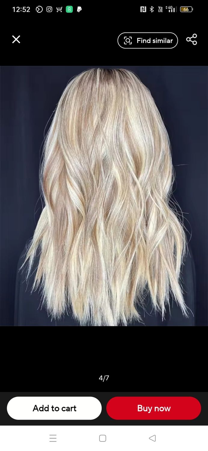 Maddie Wig | Light Blonde Human Hair Blend Lace Front