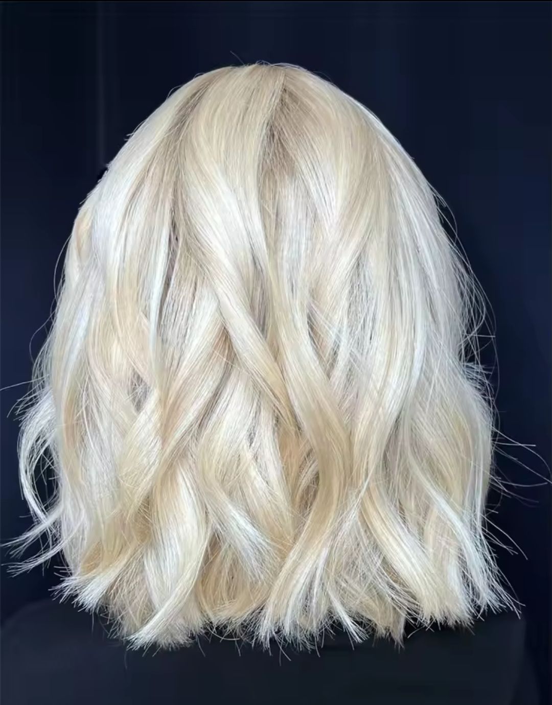 Anthea Wig | Ice Blonde Human Hair Blend Lace Front