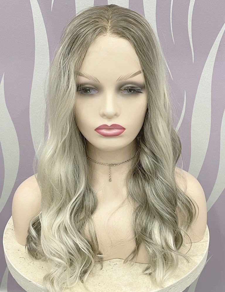 Dorothy Wig |Platinum Blonde Mix Human Hair Blend Lace Front